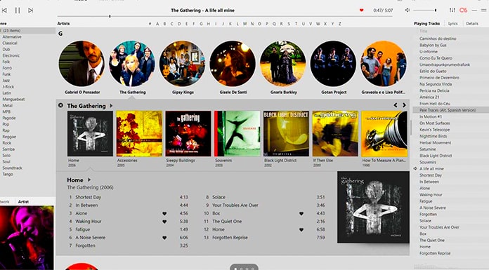 Reproductor de música MusicBee