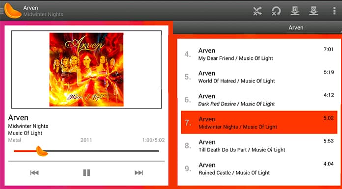 Reproductor de música clementina