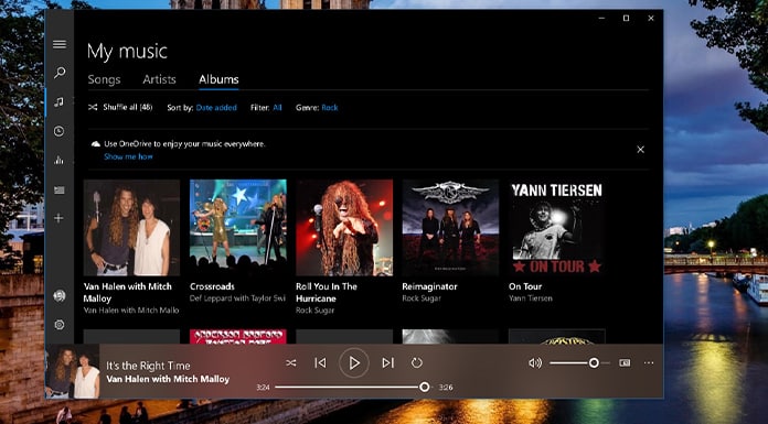 Música de ritmo en Windows 10