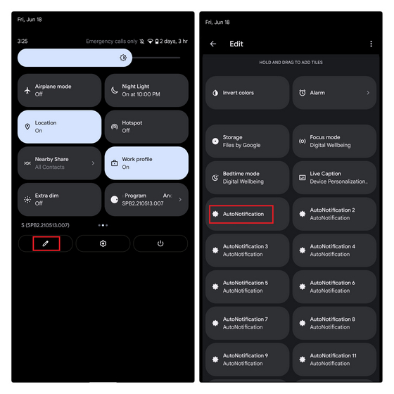 añadir cambio de notificación automática