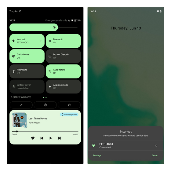 Cómo recuperar la alternancia de Wi-Fi en la configuración rápida en Android 12